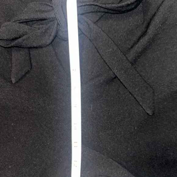 No Boundaries Black Tie Front Pants Clasp Closure Elastic Waist Rolled Hem Sz M - Picture 6 of 6